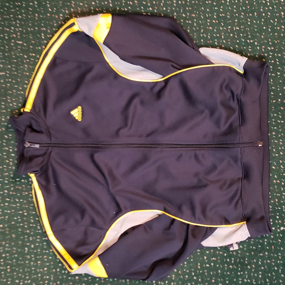 Yellow and Black Adidas Track Jacket